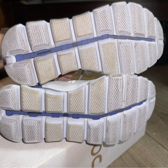 On Running Women's Sneakers - White and Blue - Picture 11 of 13